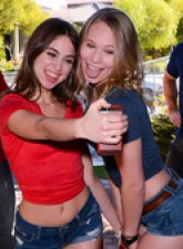 Cute teens love toys and lezzing and horny moms deep anal nailing